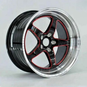 ล้อแม็กซ์ Flrocky คุณภาพสูง มาตรฐาน TUV สำหรับรถญี่ปุ่น ขอบสีแดง ขนาด 18 นิ้ว 6 รู สีดำเงิน ผ่านการทดสอบด้วยรังสีเอกซ์ - Product Image 3