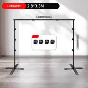Soporte de Fondo Fotográfico Ajustable de 2.8*3.3M, Sistema de Soporte de Fondo Resistente para Estudio Fotográfico, Video y Fiestas - Product Image 2