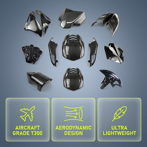 Accesorios Personalizados para Motocicleta ZX-10R, Carenado Ligero de Fibra de Carbono 3K 100% con Protección UV para Kawasaki Ninja ZX10R <span class=keywords><strong>ZX10RR</strong></span> - Product Image 4