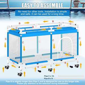 Large Portable Indoor Play Yard Kids Durable Oxford Material Quick Foldable Safety <b>Fence</b> Modern Bedroom Living Room <b>Plastic</b> Baby - Product Image 5