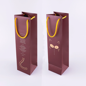 Bolsa de Papel Premium con Impresión Personalizada, <span class=keywords><strong>Precio</strong></span> Económico al por Mayor, Bolsa de Papel <span class=keywords><strong>para</strong></span> <span class=keywords><strong>Vino</strong></span> Tinto con Logotipo - Product Image 1