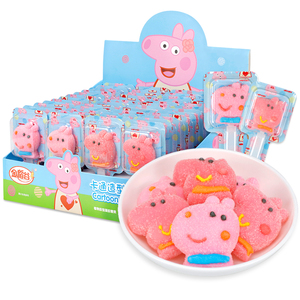 Caramelle Gommose Halal all'Ingrosso, Vitamina C 21G, Forma di Maialino Rosa 3D, Caramelle Morbide - Product Image 1