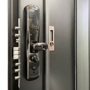 Puerta <span class=keywords><strong>Principal</strong></span> <span class=keywords><strong>de</strong></span> Acero Inoxidable <span class=keywords><strong>de</strong></span> Seguridad Antirrobo para Villa Residencial, <span class=keywords><strong>Diseño</strong></span> Personalizado para Casa - Product Image 3