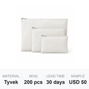 ซองใส่เอกสาร A4 ซิป Tyvek ชุด 3 ชิ้น กระเป๋าใส่เอกสาร แฟ้มใส่เอกสาร พิมพ์โลโก้ได้ อุปกรณ์สำนักงาน ขายส่ง - Product Image 6