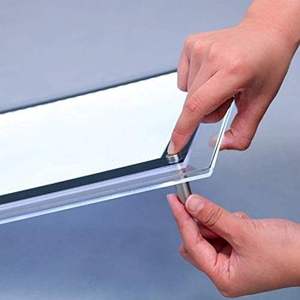 Siêu mỏng rõ ràng khung không khung quảng cáo Acrylic Led pha lê hộp Đèn <span class=keywords><strong>A4</strong></span> hiển thị khung Áp phích - Product Image 6