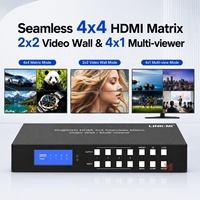 Matrice HDMI 4x4 4K60Hz avec commutation transparente et prise en charge de l'extraction audio analogique, télécommande RS232 TCP/IP