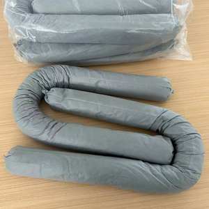 Calcetines universales portátiles: absorbentes hidrofóbicos, compactos para garaje/estación <span class=keywords><strong>de</strong></span> combustible, calcetín absorbente industrial - Product Image 6