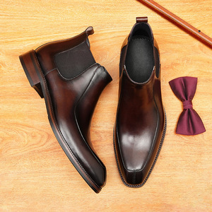 Nouvelle Collection – Chaussures Habillées Haut de Gamme pour Homme en Cuir Véritable, Façon Artisanale, Imperméables Toutes Saisons, en Cuir de Vachette Pleine Fleur, Idéales pour les Affaires - Product Image 4