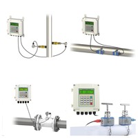 Débitmètre ultrasonique à pince pour eau réfrigérée KFBST, précision 1 %, avec sortie RS485, en alliage d'aluminium, OEM