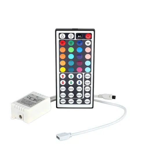 Controlador LED multifuncional LED LED LED LED com 44 teclas e dimmer colorido de 4 pinos 5-24V