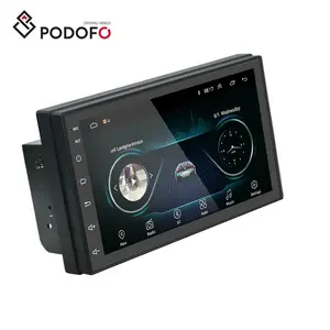 Podofo 2 Din Android Autoradio stéréo 7 "2.5D écran tactile GPS Navigation WIFI BT FM RDS pour Toyota/Nissan/universel