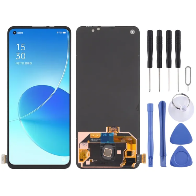 Factory Direct Sell 1 Year Warranty 100% Tested 6.43-inch OLED Phone Display Replacement for OPPO RENO 6