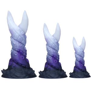 Un <span class=keywords><strong>gode</strong></span> en silicone de forme irrégulière, doux et élastique, stimule le point G, et peut être utilisé dans le vagin et <span class=keywords><strong>l</strong></span>'<span class=keywords><strong>anus</strong></span>. - Product Image 1