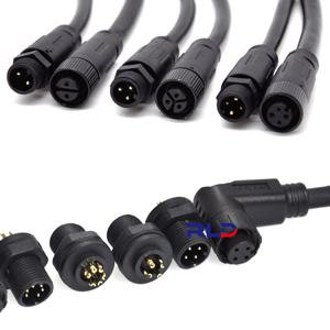 כבל מחבר LED דו-פיני עמיד למים IP67 זכר ונקבה, מחבר הארכת תאורת LED 3P, 3 4 5 פינים לשימוש חיצוני - Product Image 6