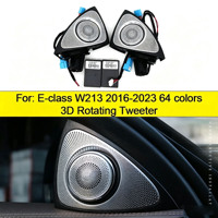 Autowellus pour E-Class W213, aérateurs 3D rotatifs, haut-parleurs tweeter, coupe AMG E43 E53 E250, éclairage ambiant 64 couleurs, intérieur