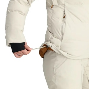 Veste bomber réversible à capuche épaisse et lourde en laine pour femmes, avec logo personnalisé, vente en gros, coupe-vent, imprimé, grande taille - Product Image 5