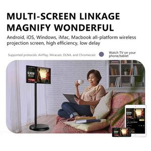 Nouvelle <span class=keywords><strong>technologie</strong></span> Écran d'affichage roulant de 21.5 pouces Mini <span class=keywords><strong>TV</strong></span> portable rechargeable Jcpc Parfait pour les espaces compacts Idéal pour les chambres à coucher - Product Image 5