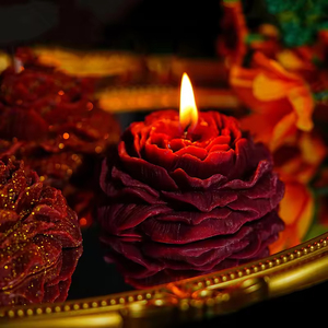 Vela Aromática Decorativa para el Hogar con Aroma a Peonía Dorada de Baja Temperatura, No Daña la Piel, Se Puede Desprender, Velas Perfumadas con Aceite Esencial - Product Image 4