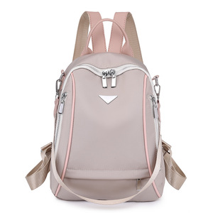 Custom Korean Oxford Cloth Large Capacity Sports Waterproof <b>Backpack</b> Lady <b>Travel</b> Double Shoulder Multi-purpose Leisure Students - Product Image 4