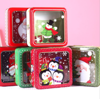 Grote Food Grade Vlakte Cake Cookie Tin Opslag Container Dozen Valentine Ronde Kerst Cookies Cake Tins Kan Voor Cake Cookie