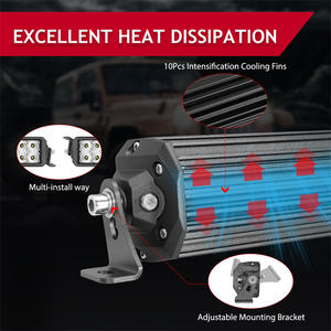 30 pouces Spot Flood Combo Beam 300W IP67 Droite Double Rangée Utv <span class=keywords><strong>4X4</strong></span> <span class=keywords><strong>Quad</strong></span> Wheel Car Top Roof Led Bar - Product Image 5