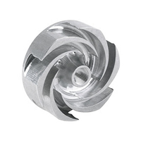 Pompe industrielle à impeller semi-ouvert en acier inoxydable 304 SS, avec carter arrière, fabrication par procédé de cire perdue, fournisseur OEM pour projets d'usine