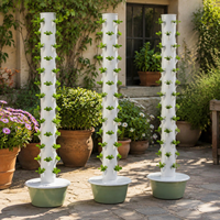 Système hydroponique de jardin en tour à 13 étages avec pompe à circulation d'eau automatique pour la culture de légumes et d'herbes à domicile