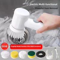 Brosse de nettoyage électrique magique multifonctionnelle pour la vaisselle et la cuisine, antiadhésive, pour la maison et la salle de bain