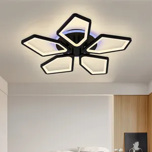 Нордический декоративный квадратный потолочный светильник для отеля, гостиной, спальни, умный современный светодиодный потолочный светильник