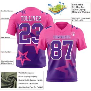 Maillot de football personnalisé, uniformes d'entraînement respirants à col en v sublimés pour hommes, femmes, adultes, vêtements de sport unisexes - Product Image 1