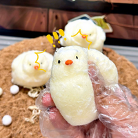 Jouets à presser en forme de poussin faits à la main, ultra doux, jouets sensoriels en silicone pour soulager le stress