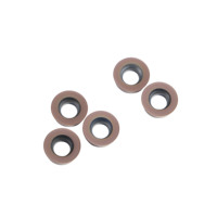 Insert de fraisage positif rond RPMW1003 conçu pour le surfaçage efficace stable et le profilage des matériaux en acier et en fonte