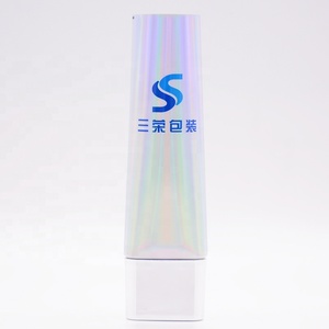 170ML Cosmétique <span class=keywords><strong>BB</strong></span>/<span class=keywords><strong>CC</strong></span> Crème Tube Super Forme Ovale En Plastique Souple Tube Personnalisé avec Longue Buse Bouchon En Métal - Product Image 5
