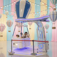 Simulateur de montgolfière VR 9D professionnel intérieur/extérieur en PVC, capacité 4 joueurs, puissance 1,6 kW, parc d'aventure JiaYi