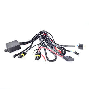 רתמת חיווט אחת לשתיים הוביל עדשה משופרת גרסה H4 מכונית הוביל קו אור משתנה ראש הסתיר רכיבים אלקטרוניים - Product Image 1