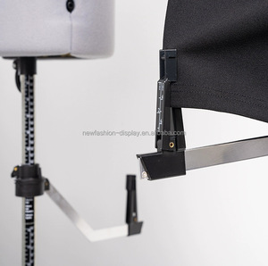 Maniquí Femenino de Medio Cuerpo al por Mayor, Negro Grisáceo, Ajustable, Mesa de <span class=keywords><strong>Corte</strong></span> con Aguja para Sastre <span class=keywords><strong>y</strong></span> Modista, Hecho de Plástico - Product Image 5