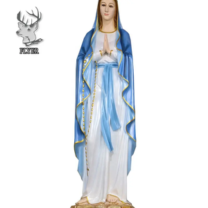 Estatuas Religiosas Católicas de Fibra de Vidrio a Precio de Fábrica, Escultura de la Virgen María y el Niño Jesús - Product Image 4