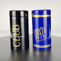 Fabriqué en Chine, directement de l'usine, bleu cobalt, impression personnalisée, feuille d'or, bouchon de bouteille thermorétractable de haute qualité, durable
