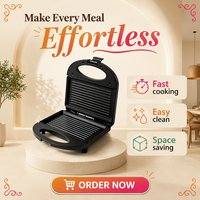 Offre Spéciale : Gaufrier et Grille-pain 2-en-1, Machine à Sandwich Électrique avec 2 Moules de Formes Différentes, Vente en Gros