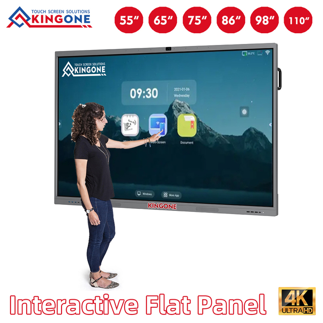 China Manufacturer OEM 65 75 86 Inch Interactive Flat Panel OPS Computer Touch Screen Smart Board