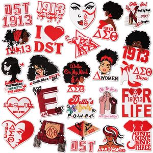 Parches Bordados Termoadhesivos con Diseño de <span class=keywords><strong>la</strong></span> Liga de Hermanas Black History Girl Queen de AKA Delta Sigma Theta para Decoración de Ropa <span class=keywords><strong>y</strong></span> Sombreros - Product Image 1