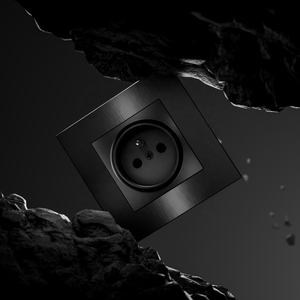 유럽 표준 16a 전기 벽 전원 소켓 브러시 알루미늄 고급 벽 소켓 베스트 셀러 프랑스 현대 홈 벽 소켓 - Product Image 2