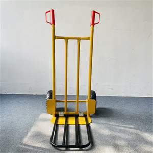Tiger giỏ hàng hai bánh xe nặng thép công nghiệp nền tảng handcart với ngã ba cho xây dựng trang web-junchi thương hiệu - Product Image 3