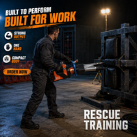 Outil d'extrication de véhicule, écarteur hydraulique de secours d'urgence, auto-verrouillant, avec éclairage de travail LED, résistant aux hautes et basses températures