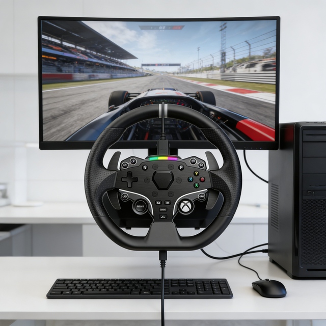 ODM Available Customizable Steering Wheel Versatile Gaming Controller with OEM ODM Services for Business Partners
