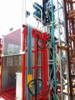 Ascenseur à crémaillère et pignon Type double cabine Ascenseur de construction Palan de construction Machine de levage Liste de prix