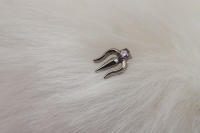 Nouveaux bijoux de piercing en titane ASTM F136, trident de Poséidon, labret à filetage interne, vente en gros