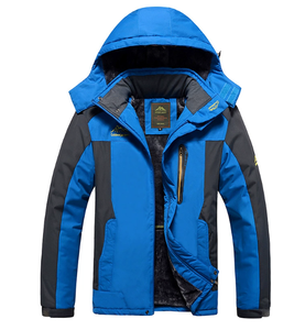 Chaqueta para hombre con forro polar, traje de montañismo grueso para exteriores, resistente al frío, cálido, talla grande - Product Image 4