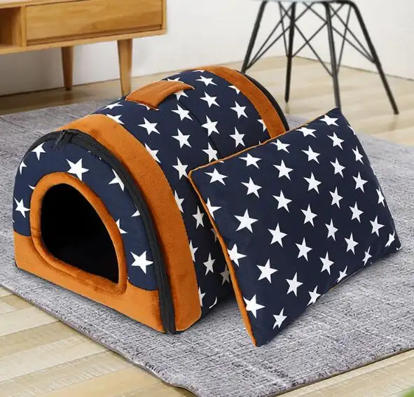 Super Zachte Hond Kennel Ademend Huisdier Bed Self Warming Hond Bed Hond Huis Indoor Voor Alle-Seizoen