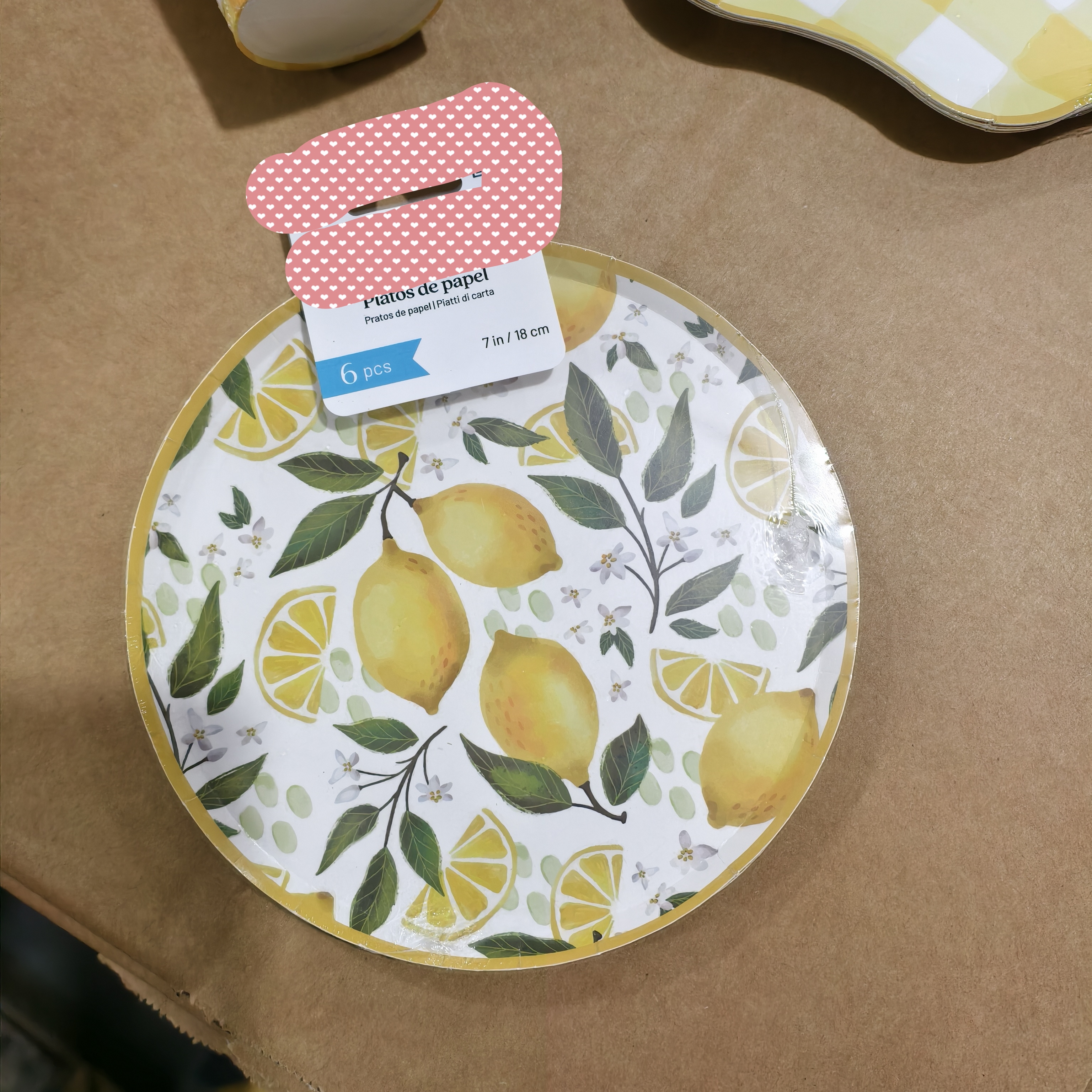 ASSIETTE RONDE 7 POUCES * 8 PIÈCES